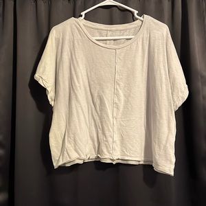 American Eagle light green cropped tee